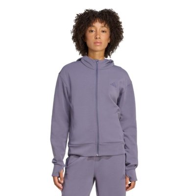 Moletom Capuz Zíper Designed 4 Training adidas Performance Roxo