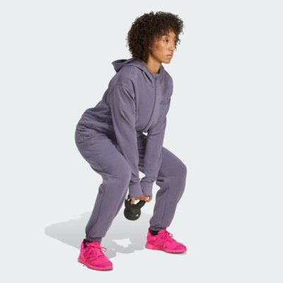 Moletom Capuz Zíper Designed 4 Training adidas Performance Roxo