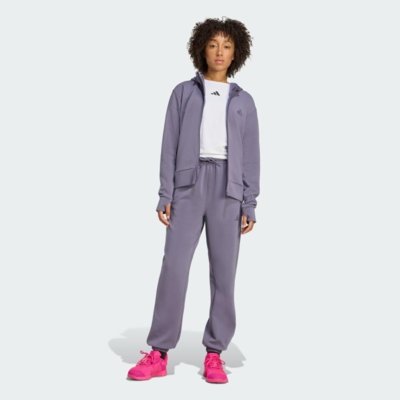 Moletom Capuz Zíper Designed 4 Training adidas Performance Roxo