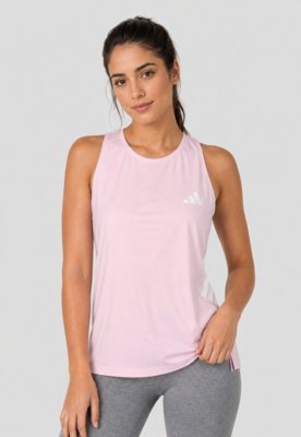 Regata Feminina adidas Performance 3 Listras Rosa