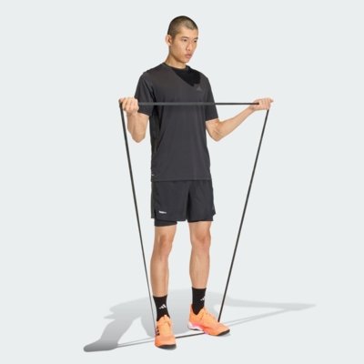 SHORT TREINO TECH ESSENTIALS 2 em 1 adidas Performance Preto