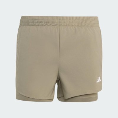Shorts 2 em 1 Workout Essentials adidas Performance Verde