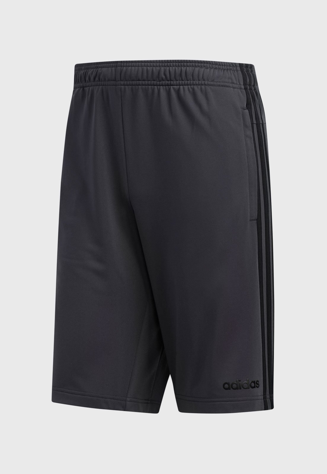 Shorts adidas Performance Essentials 3 Stripes Cinza Compre