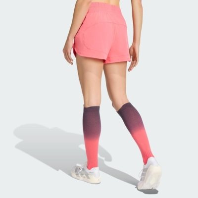 Shorts de Malha Racer Pacer adidas Performance Rosa