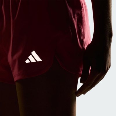 Shorts de Malha Racer Pacer adidas Performance Rosa