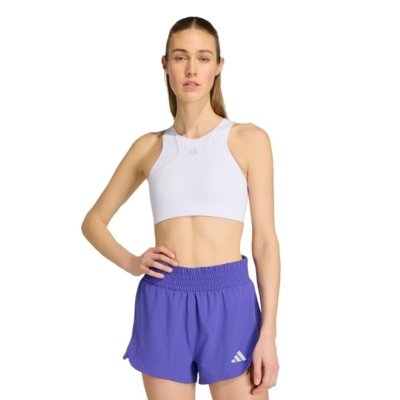 TOP ESPORTIVO DE TREINO COM SUPORTE MÉDIO TECH INTENSITY adidas Performance Roxo