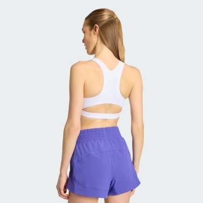 TOP ESPORTIVO DE TREINO COM SUPORTE MÉDIO TECH INTENSITY adidas Performance Roxo
