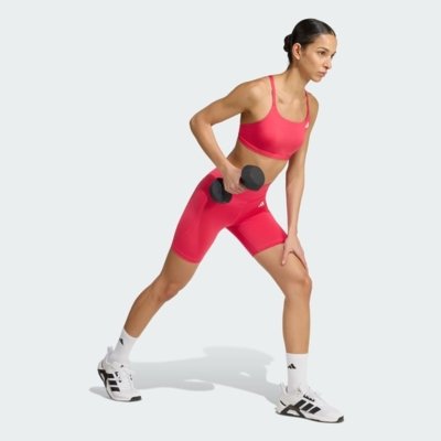Top Esportivo Optime Essentials Workout Light Support adidas Performance Rosa