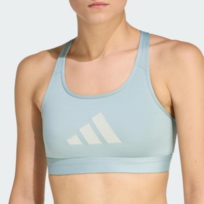 Top Estampado Powerreact Big Logo adidas Performance Verde