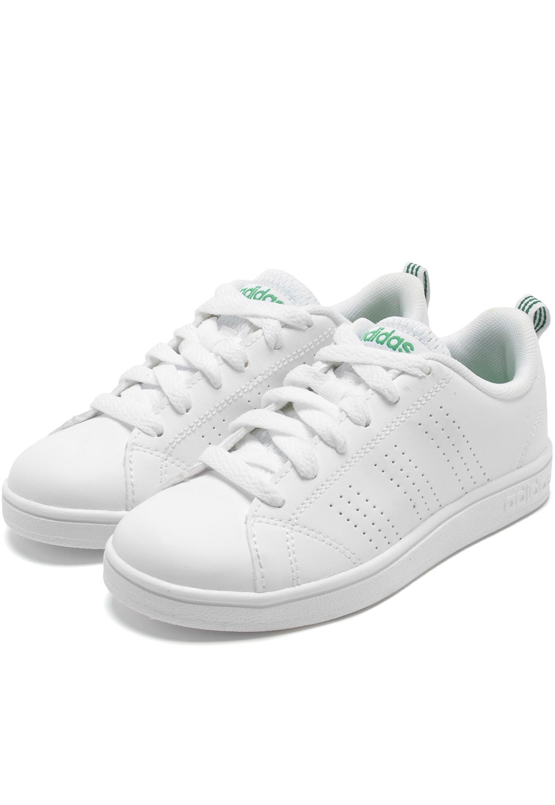 Adidas advantage on sale clean blanche