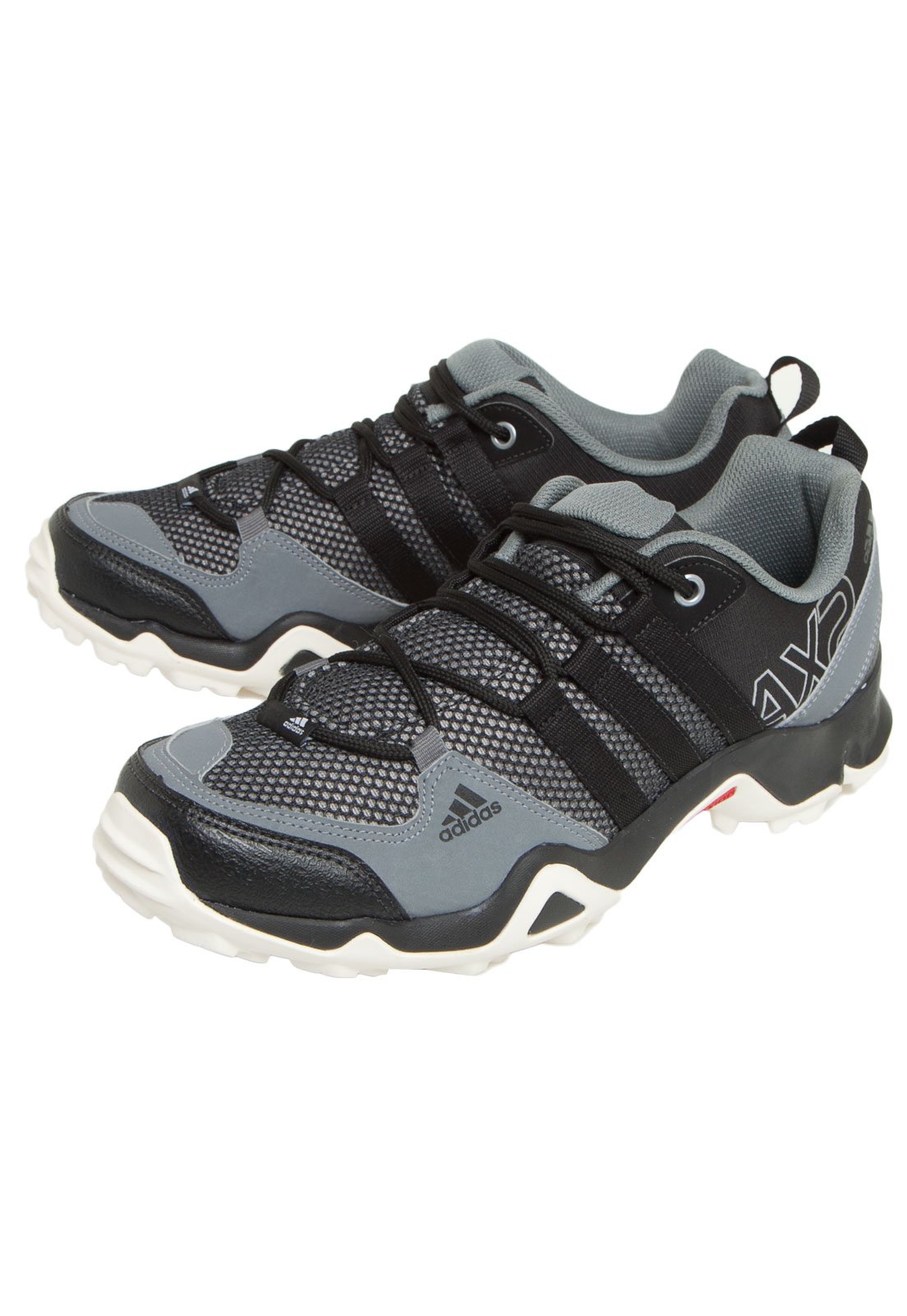 Tenis adidas best sale cinza e preto