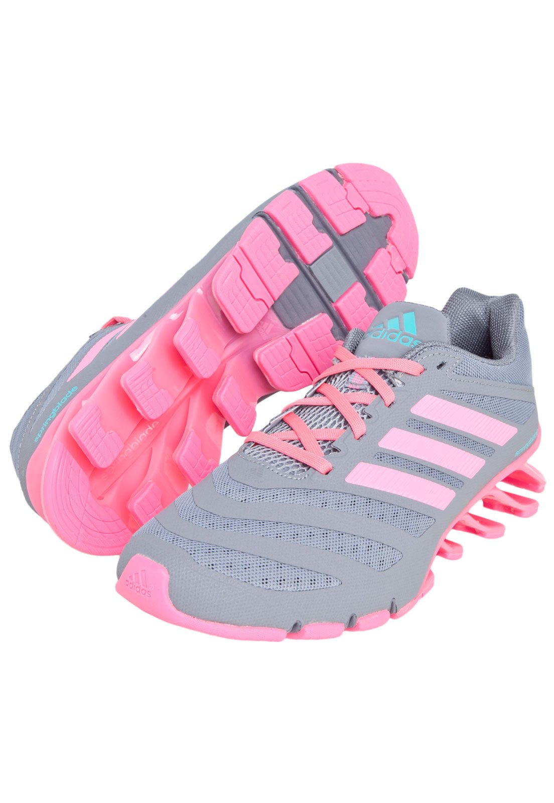 Adidas springblade hot sale rosa e cinza