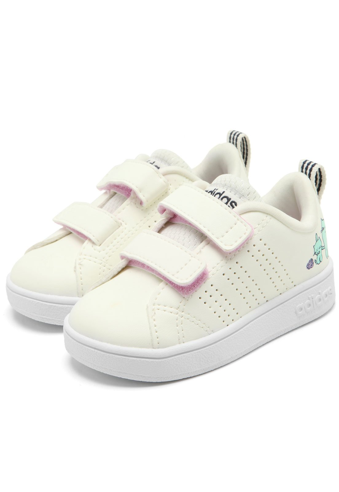 T nis adidas Vs Advantage Clean Off White Compre Agora Dafiti