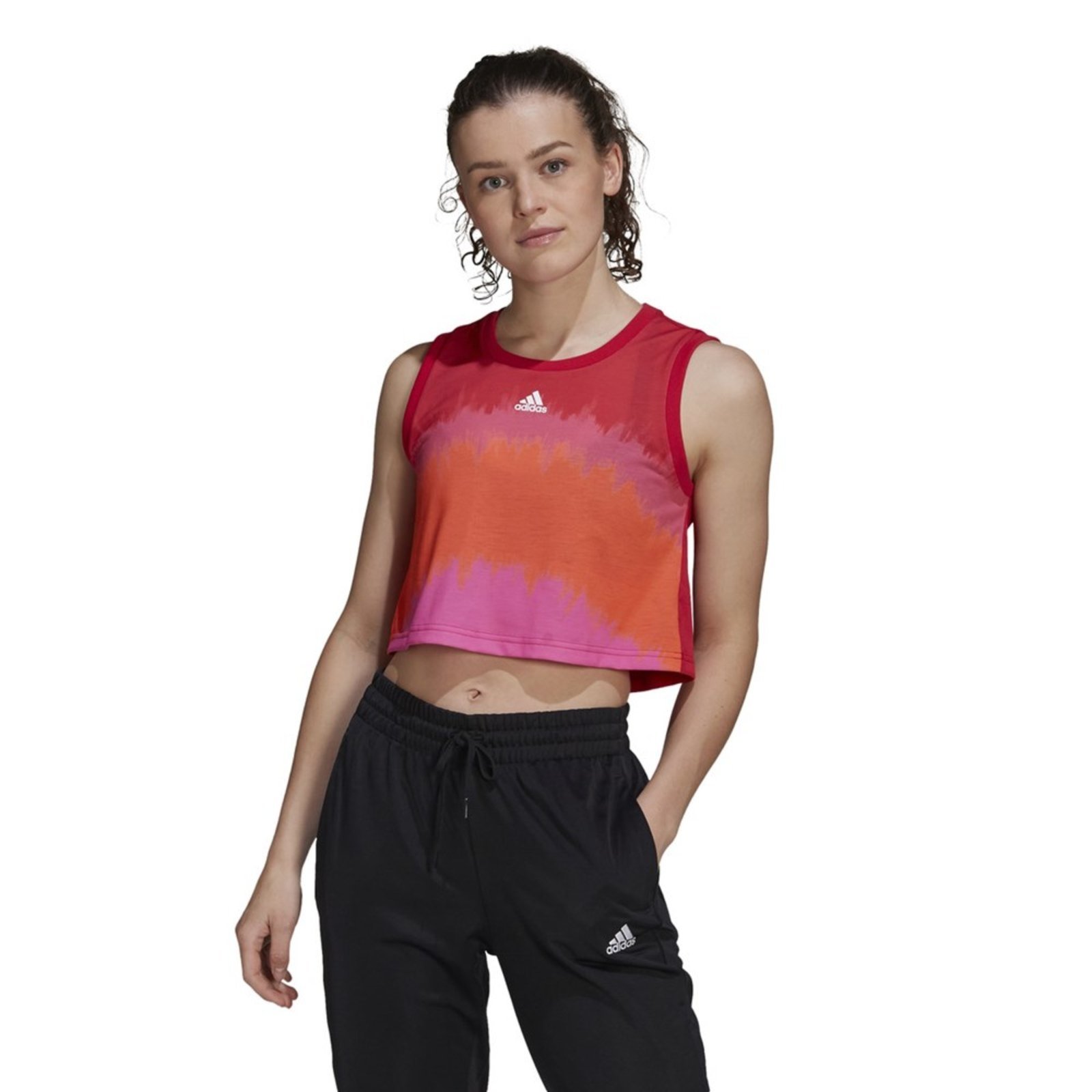 cropped adidas vermelho