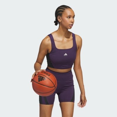 Regata Cropped adidas Basketball adidas Performance Roxo