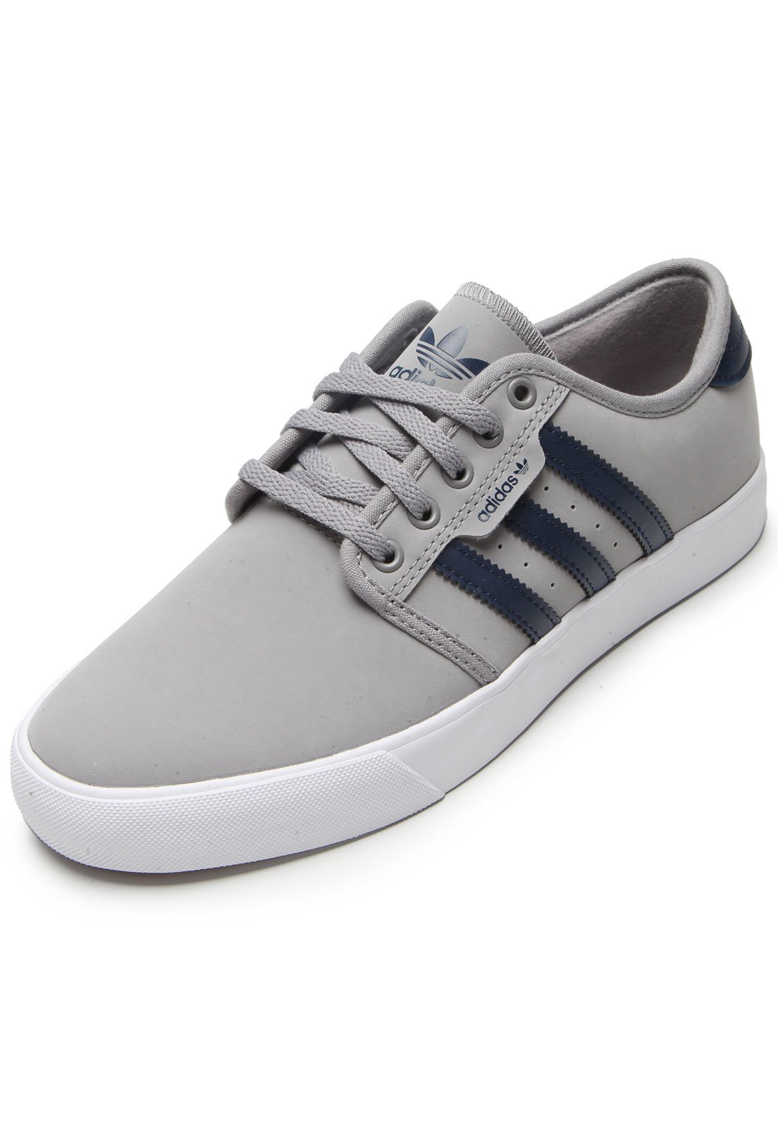 tenis casual adidas cinza