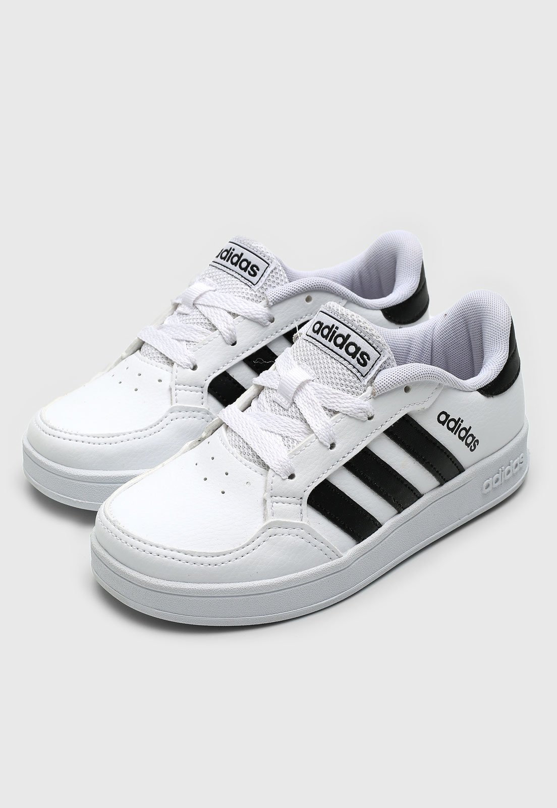 Adidas infantil branco sales e preto