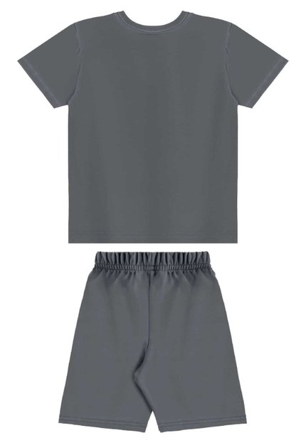 Conjunto Camiseta e Bermuda Bee Loop Cinza - Marca Bee Loop