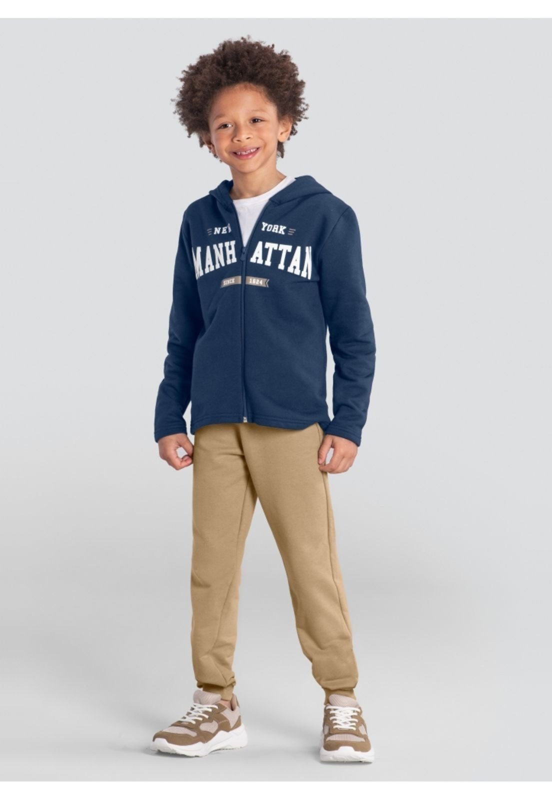 Conjunto Infantil Menino Escrita Em Puff Brandili