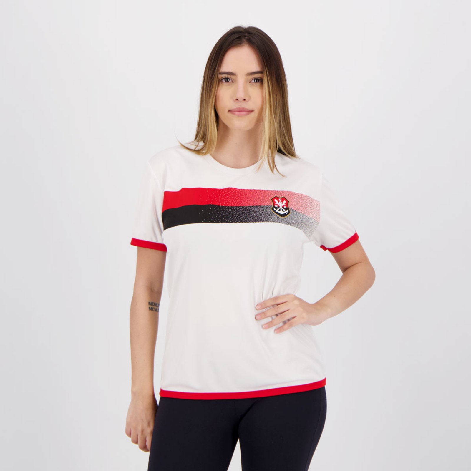 camisa feminina branca do flamengo