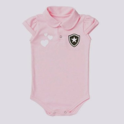 Kit Botafogo 2 Bodys Preto e Rosa