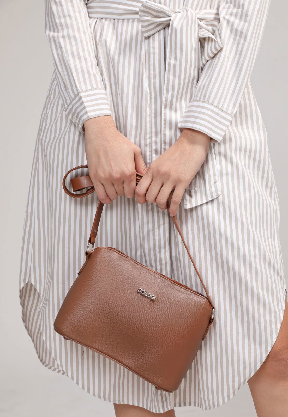 Bolsa Colcci Logo Marrom Bolsa Colcci Logo Marrom
