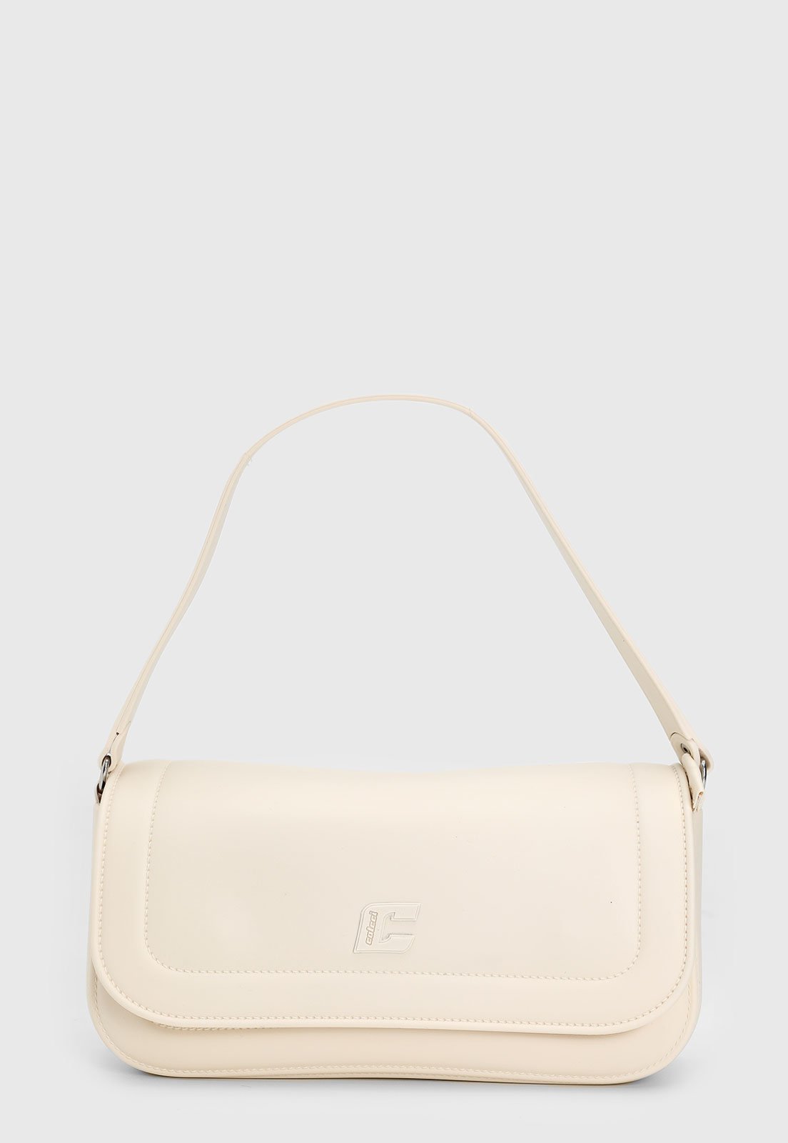 Bolsa Tiracolo Colcci Logo Off-White Bolsa Tiracolo Colcci Logo Off-White