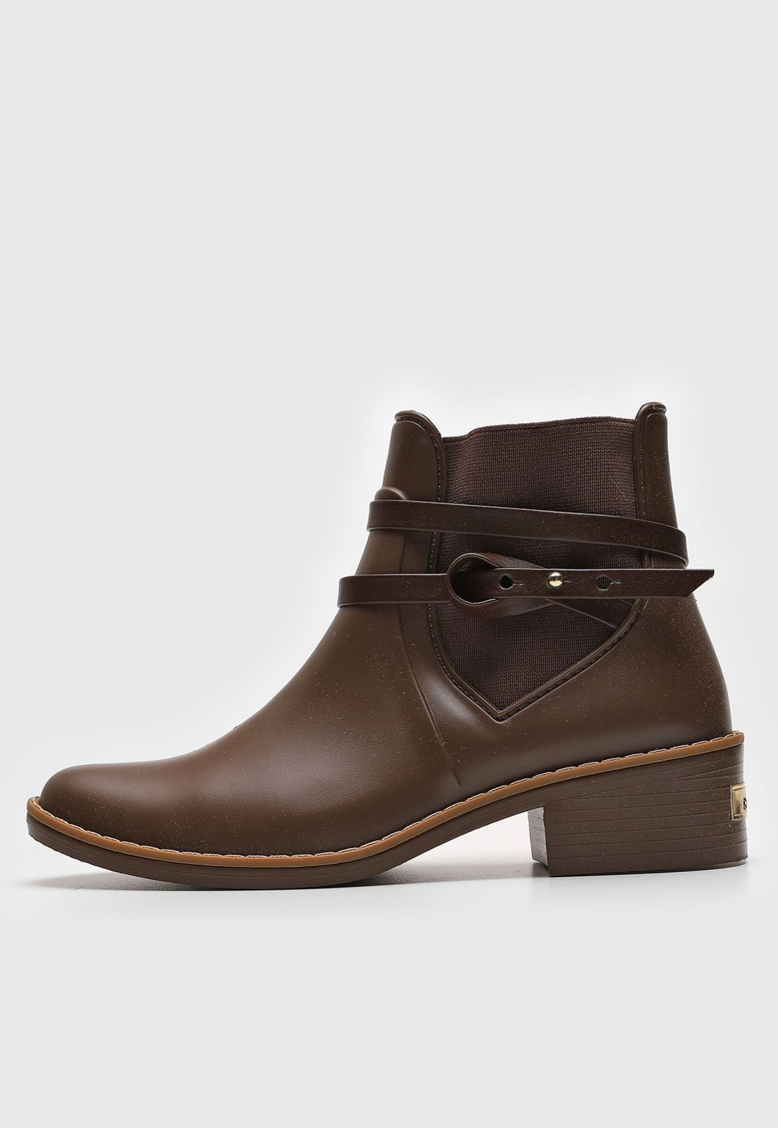 Bota Chelsea Colcci Tiras Marrom Bota Chelsea Colcci Tiras Marrom