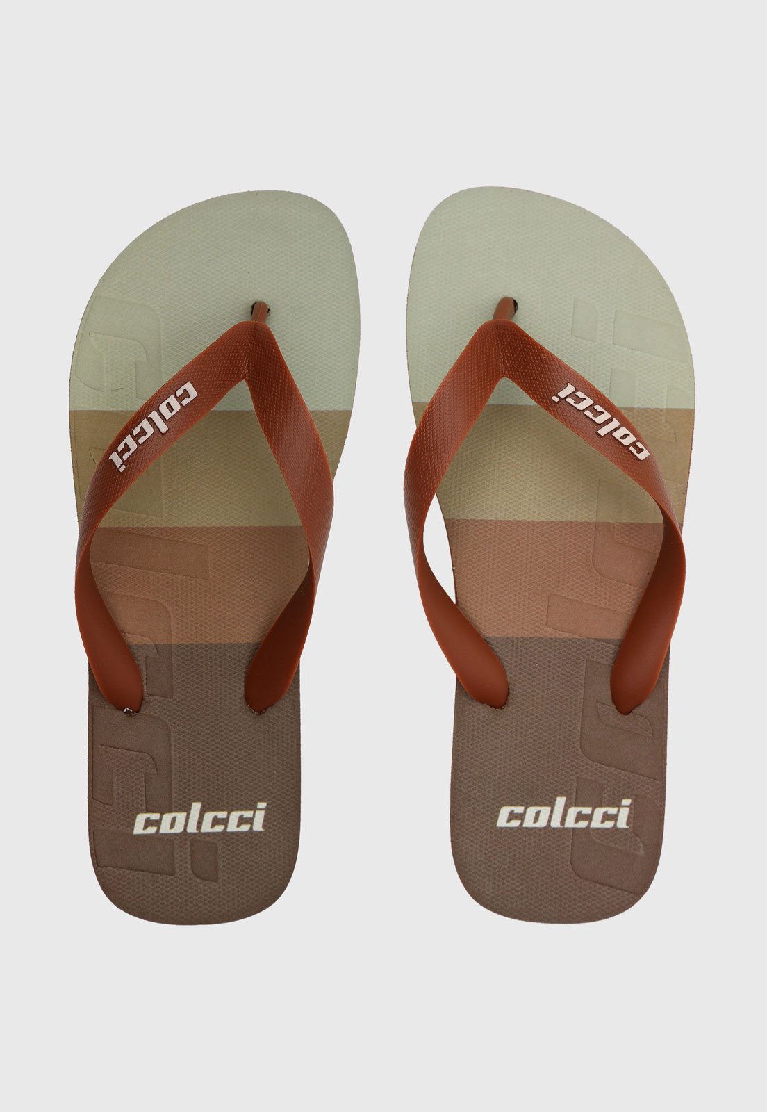 Chinelo Colcci Logomania Marrom