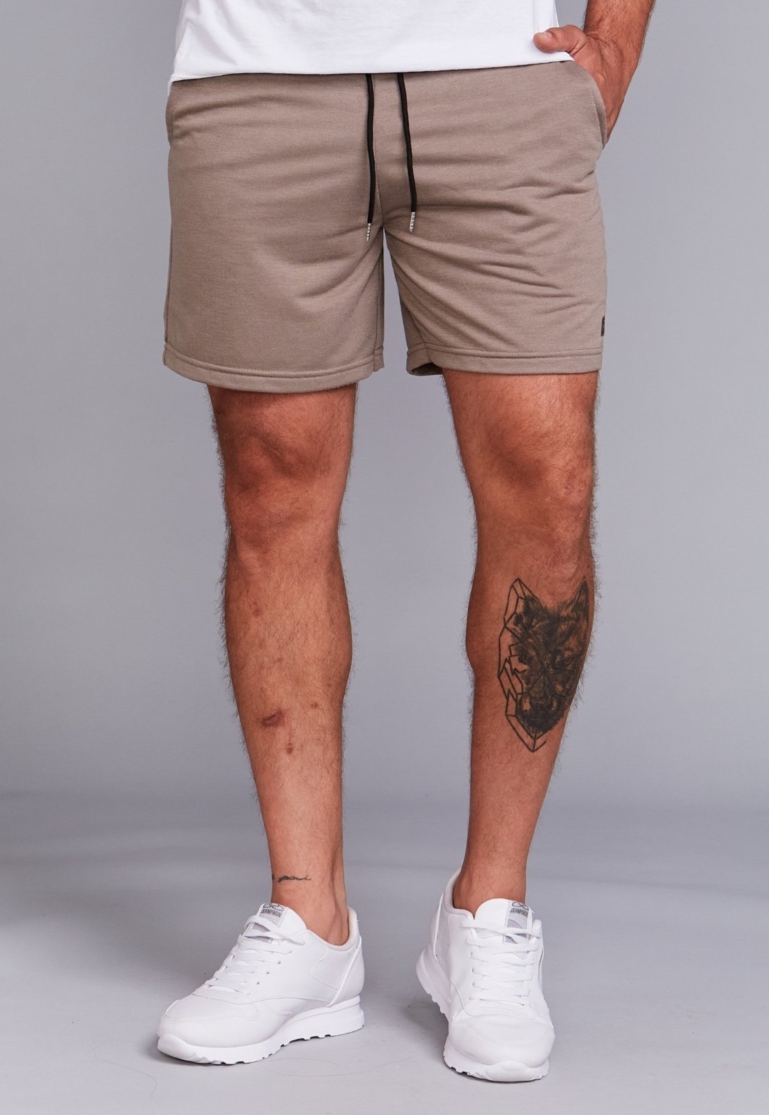 Shorts Moletinho Casual Masculino Daze Modas Chumbo Shorts Moletinho Casual Masculino Daze Modas Chumbo