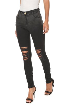 Calça Sarja dimy Skinny Olivia Preta Menor preço em Calça Sarja dimy Skinny Olivia Preta