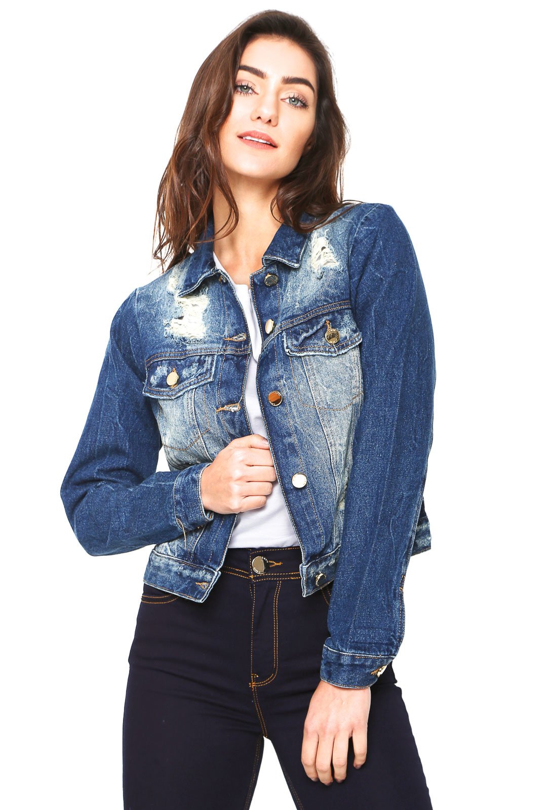 dafiti jaquetas jeans femininas