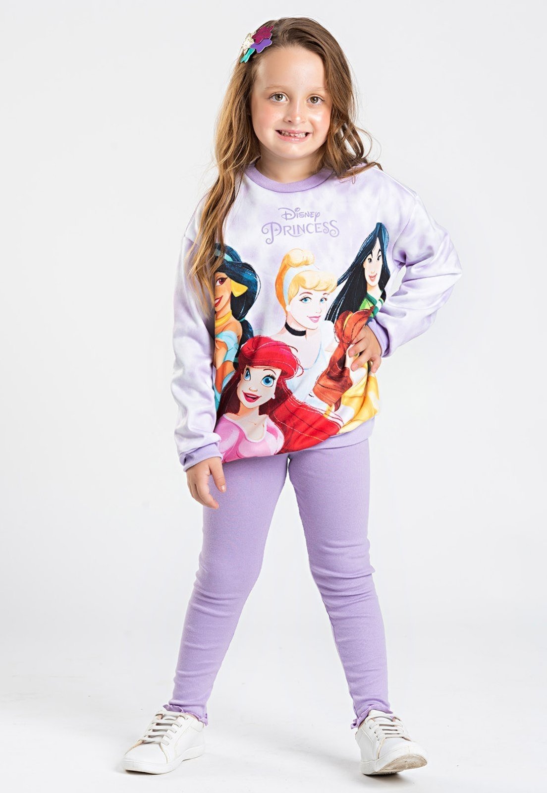 Conjunto Disney Moletom Menina Princesas Conjunto Disney Moletom Menina Princesas