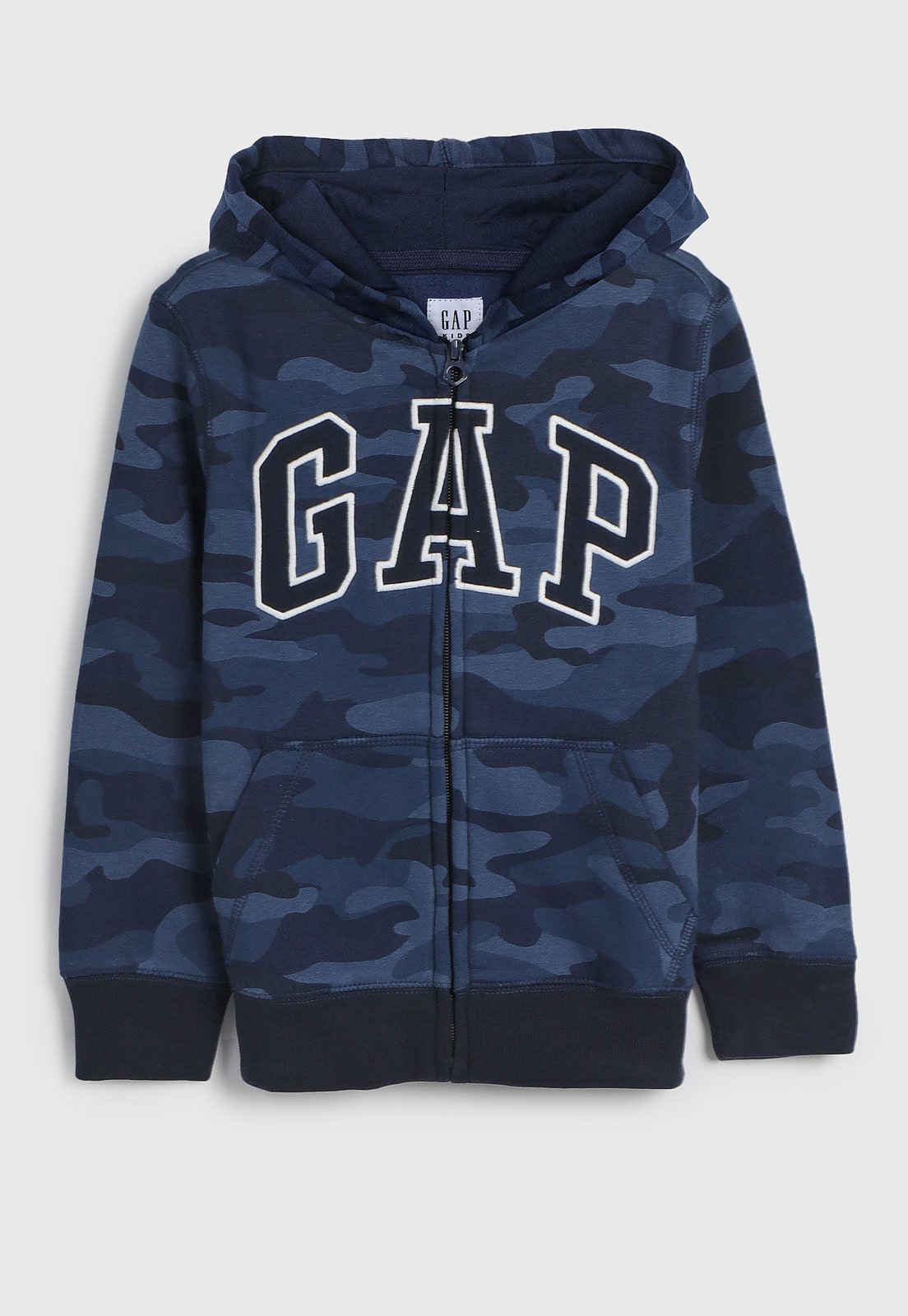 Blusa de Moletom GAP Infantil Camuflada Azul Blusa de Moletom GAP Infantil Camuflada Azul