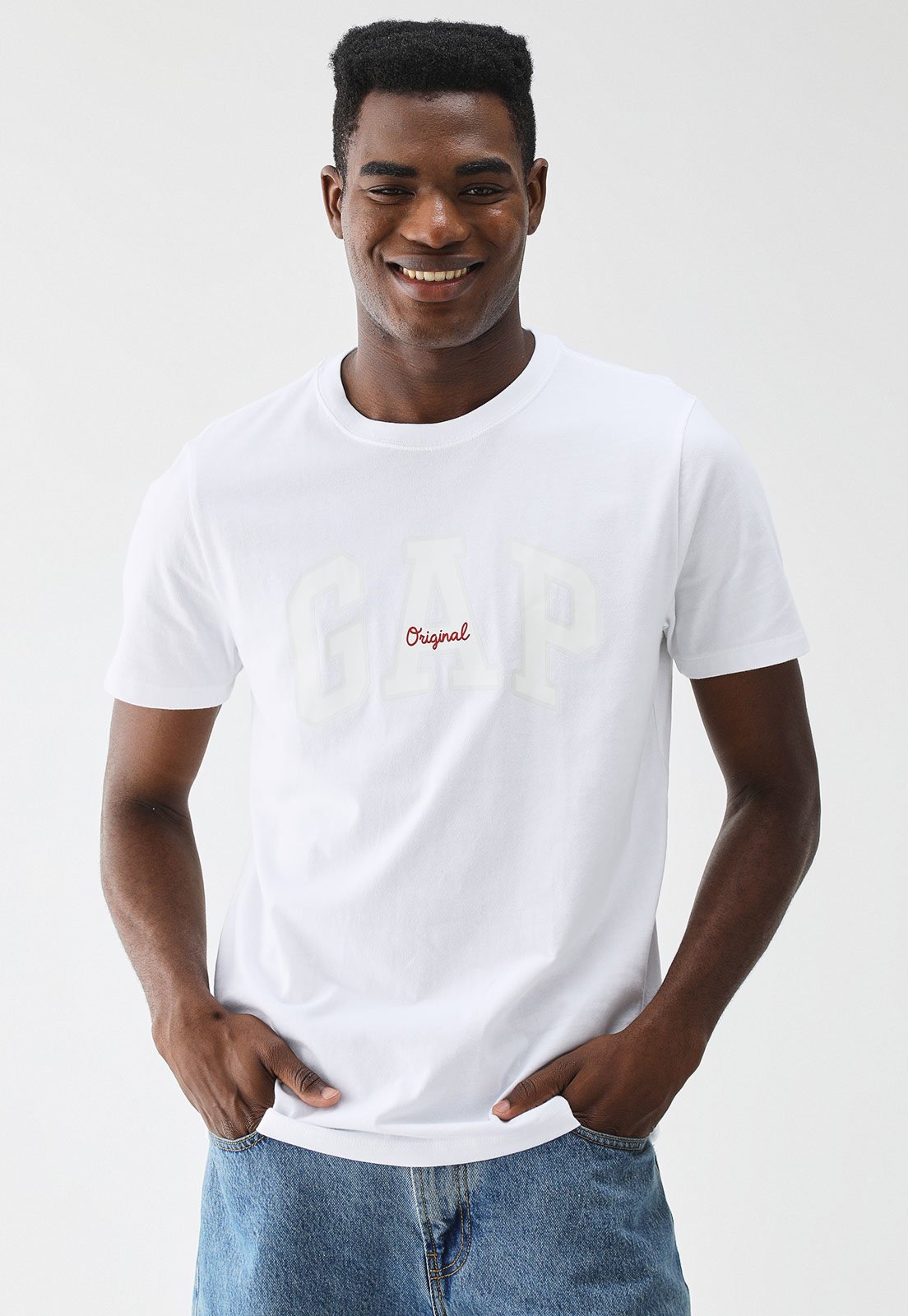 Camiseta GAP Reta Optic Branca Camiseta GAP Reta Optic Branca