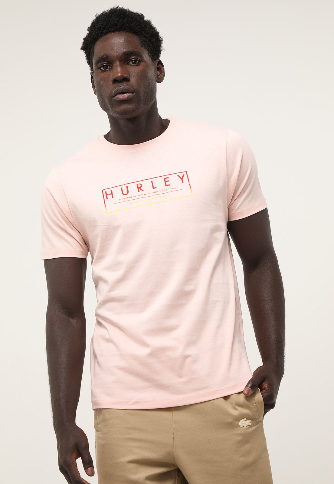 Camiseta Hurley Reta Silk Rosa Camiseta Hurley Reta Silk Rosa
