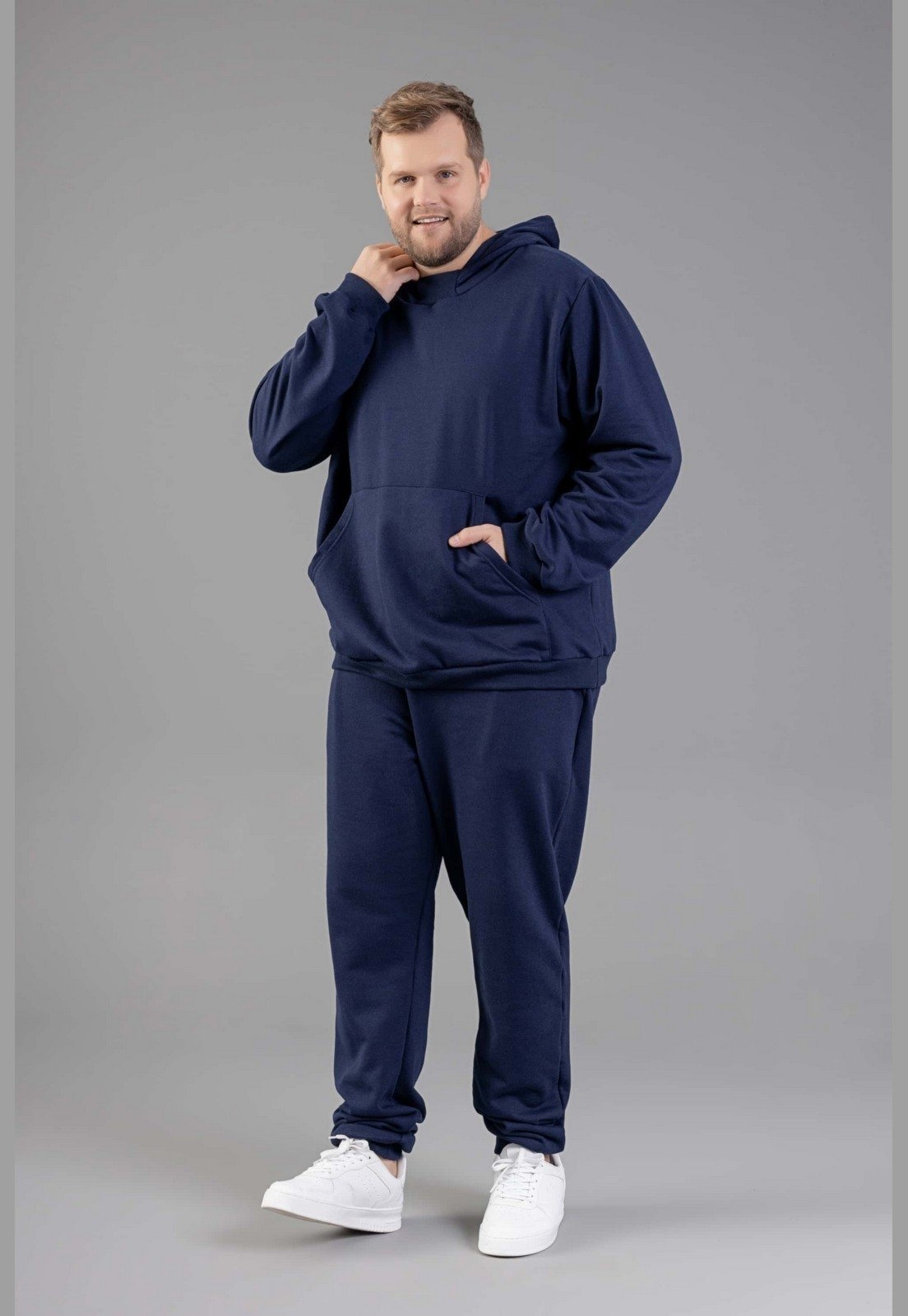 Calça em Moletom Adulto Masculino Just Basic Azul Calça em Moletom Adulto Masculino Just Basic Azul
