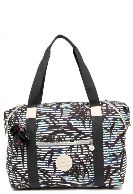 Bolsa Kipling Basic Art M Azul/Off White - Marca Kipling