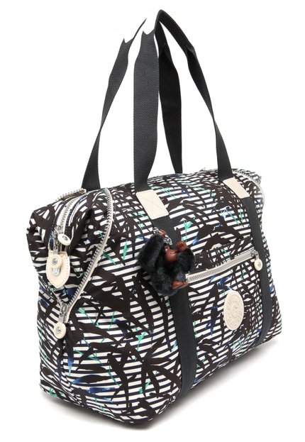 Bolsa Kipling Basic Art M Azul/Off White - Marca Kipling
