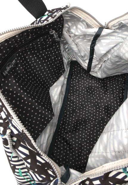 Bolsa Kipling Basic Art M Azul/Off White - Marca Kipling