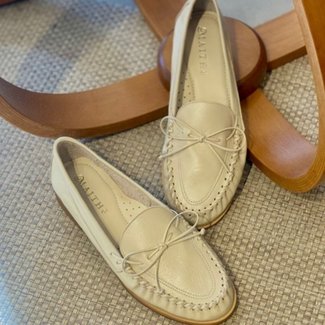 Mocassim Maithe Couro Bege  Maithe Bege