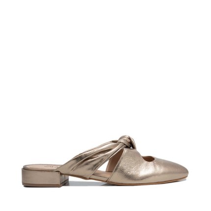 Mule Maithe Couro Rose  Maithe Prata Velho - Marca Maithe