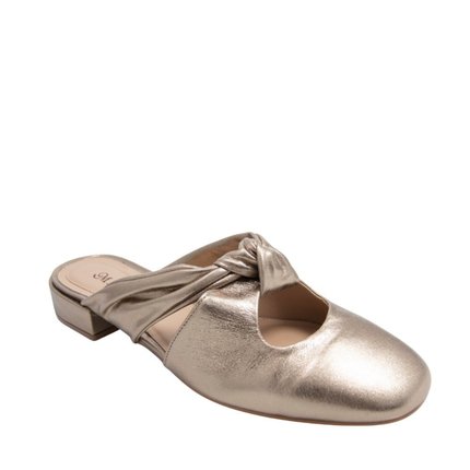 Mule Maithe Couro Rose  Maithe Prata Velho - Marca Maithe