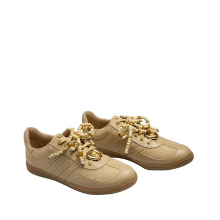 Tenis Maithe Bege Laço Decorativo  Maithe Bege - Marca Maithe