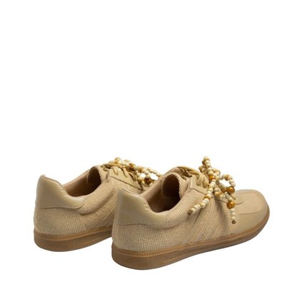 Tenis Maithe Bege Laço Decorativo  Maithe Bege - Marca Maithe