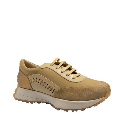 Tenis Maithe Couro Dourado  Maithe Caramelo - Marca Maithe