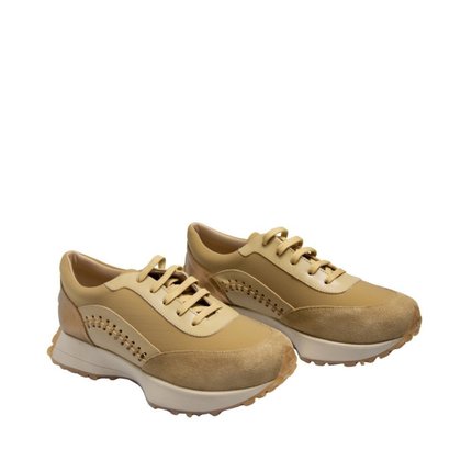 Tenis Maithe Couro Dourado  Maithe Caramelo - Marca Maithe