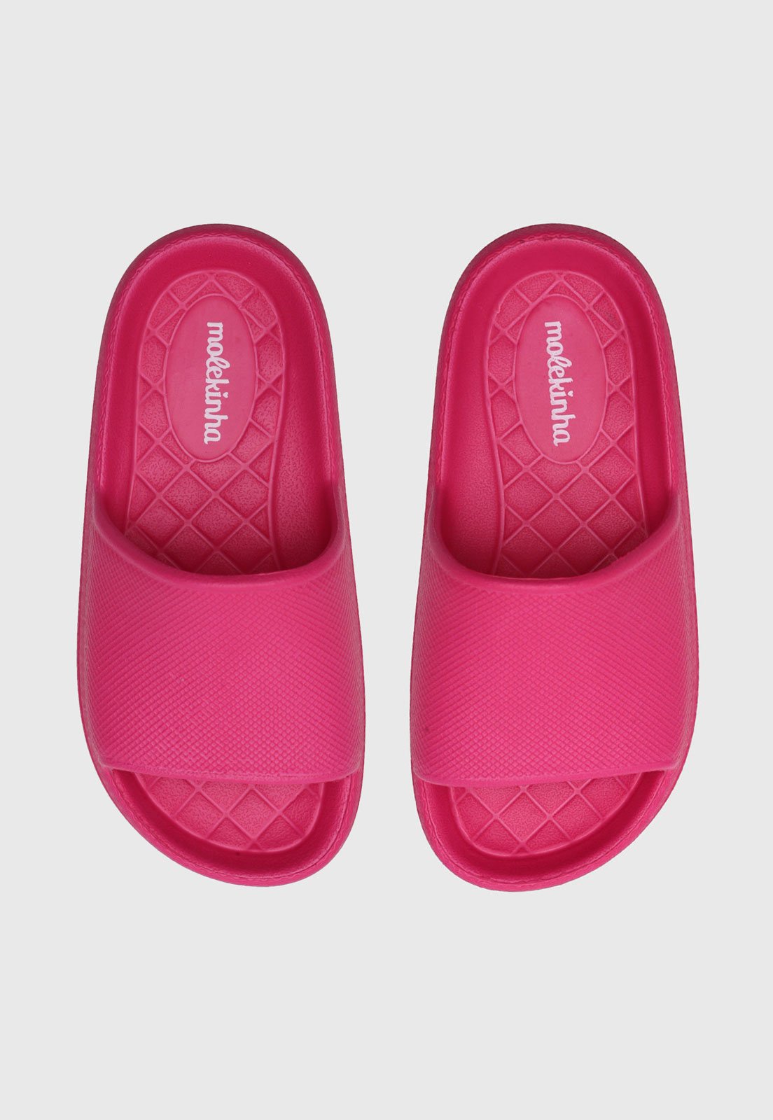 Chinelo Slide Molekinha Infantil Liso Rosa Chinelo Slide Molekinha Infantil Liso Rosa