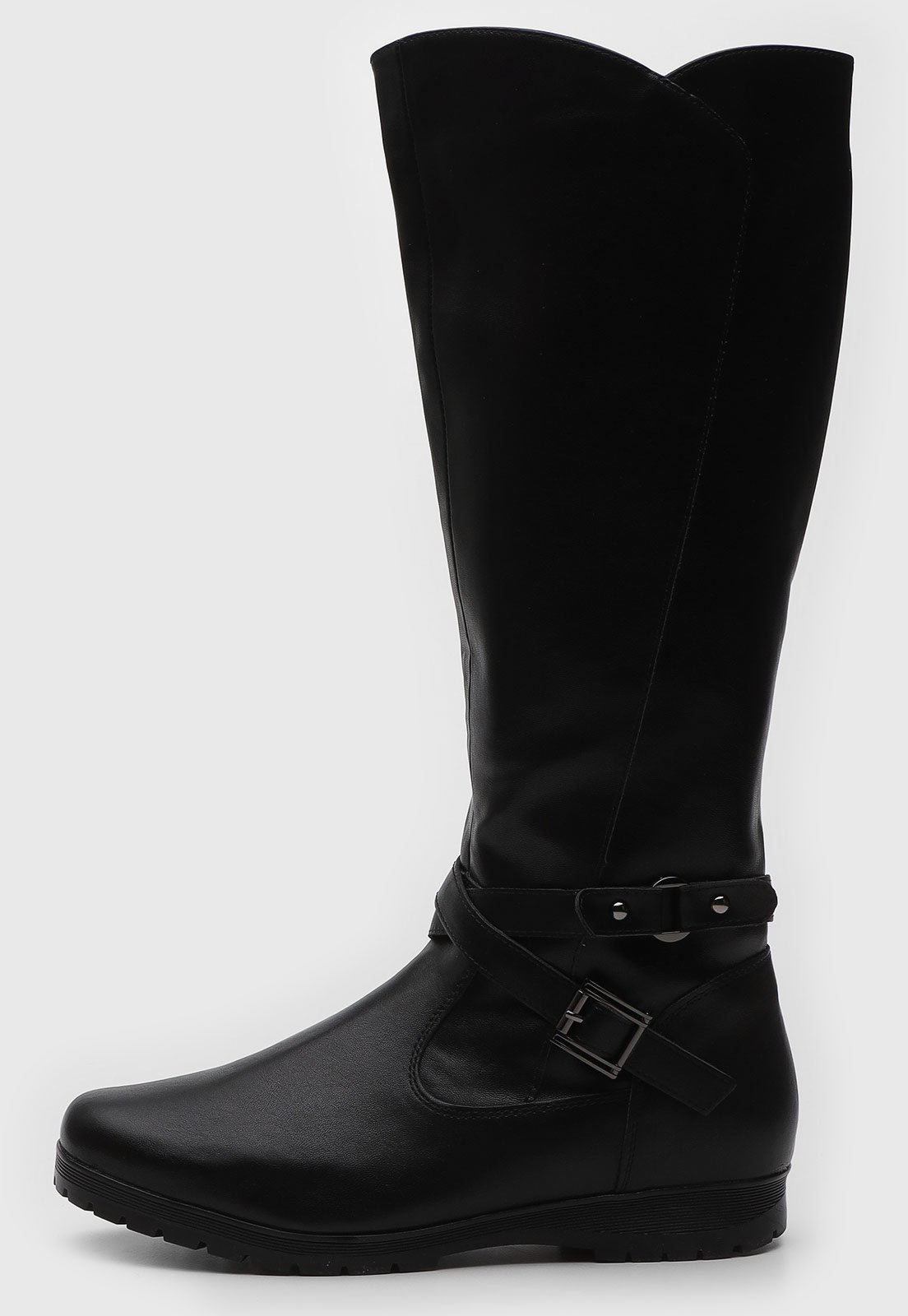 Bota Montaria Mooncity Cano Médio Preta Bota Montaria Mooncity Cano Médio Preta
