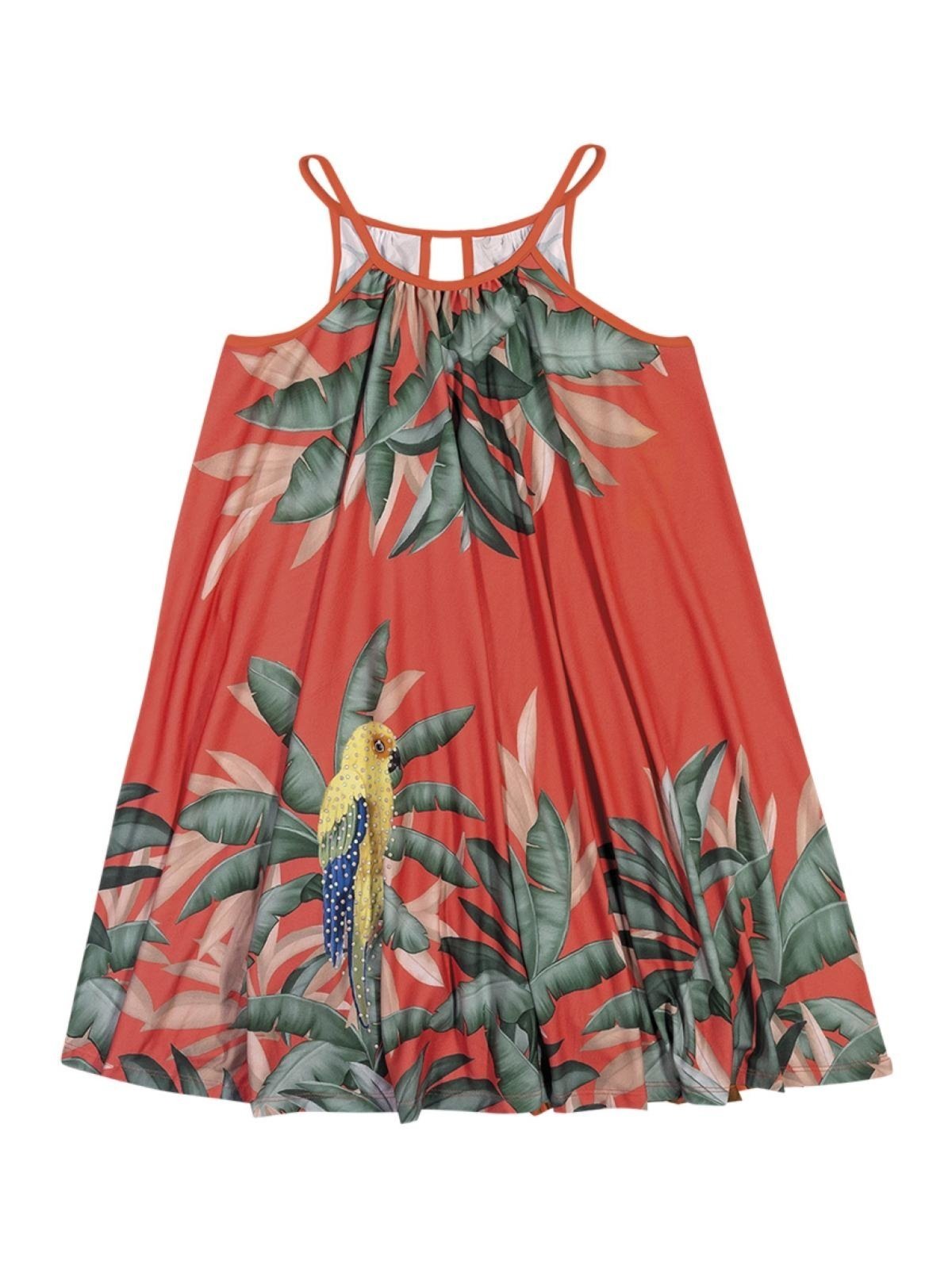 Vestido Infantil Nanai Laranja Vestido Infantil Nanai Laranja